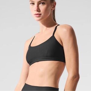 ALO Yoga Black Strappy Sports Bra